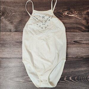Free People Intimately Halter Bodysuit, White XS, NWT *Read Description*